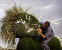 A sculpture at the Eden Project